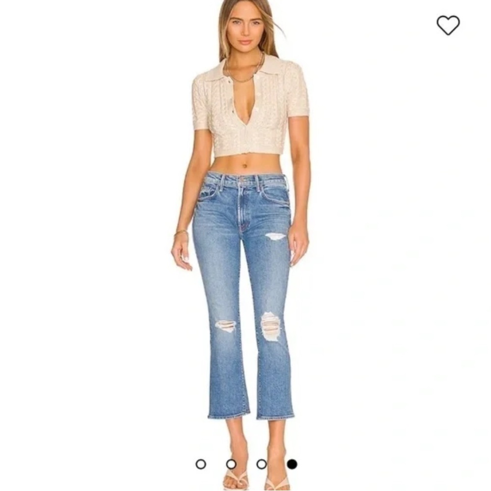 Mother Jeans. The Insider Ankle in Bloom and Doom. Size 29